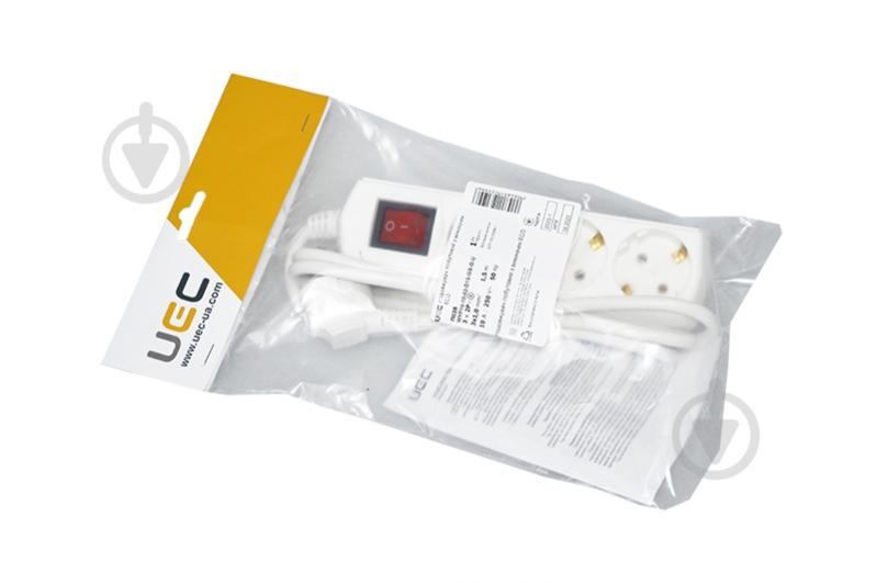 Подовжувач з вимикачем UEC із заземленням 3 гн. білий 1,5 м WYP10-10-03-D15-GS-G-U - фото 2 Подовжувач з вимикачем UEC із заземленням 3 гн. білий 1,5 м WYP10-10-03-D15-GS-G-U - фото 2