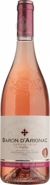 Вино Les Grands Chais de France Rose Baron dArignac 0,75 л - фото 1
