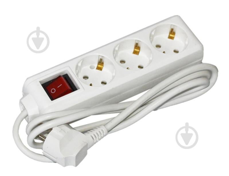 Подовжувач з вимикачем UEC із заземленням 3 гн. білий 1,5 м WYP10-16-03-01-GS-17-U - фото 1 Подовжувач з вимикачем UEC із заземленням 3 гн. білий 1,5 м WYP10-16-03-01-GS-17-U - фото 1