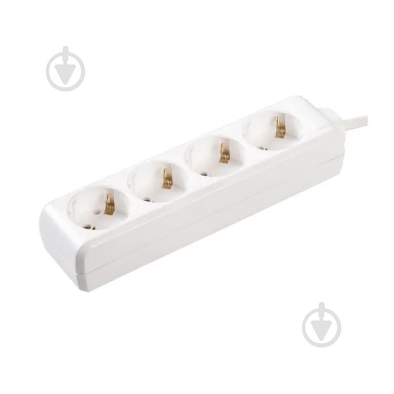 Подовжувач UEC із заземленням 4 гн. білий 1,5 м WYP10-16-04-01-G-17-U - фото 1