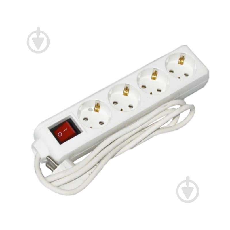 Подовжувач з вимикачем UEC із заземленням 4 гн. білий 1,5 м WYP10-16-04-01-GS-17-U - фото 1 Подовжувач з вимикачем UEC із заземленням 4 гн. білий 1,5 м WYP10-16-04-01-GS-17-U - фото 1