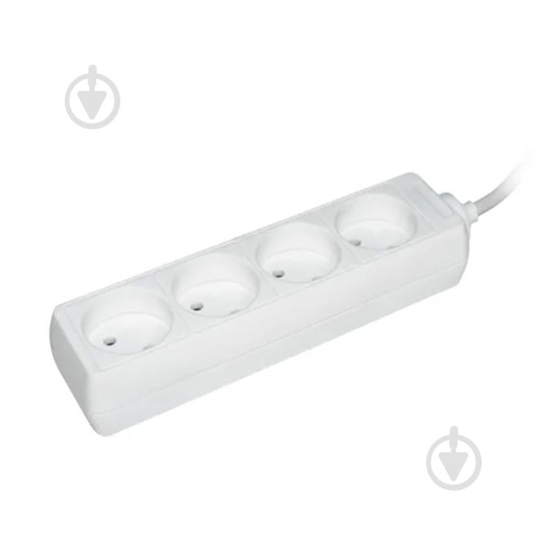 Подовжувач UEC без заземлення 4 гн. білий 5 м WYP10-06-04-05-N-U - фото 1