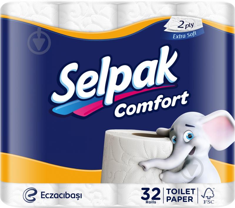 Туалетний папір Selpak Comfort двошаровий 32 шт. - фото 1