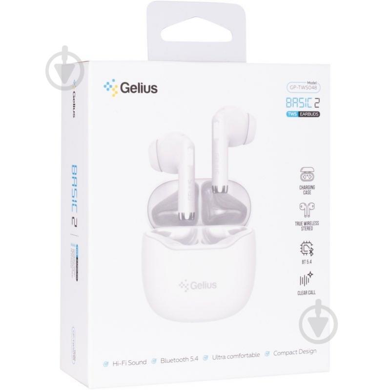 Наушники Gelius Basic 2 GP-TWS048 white (00000101655) - фото 6