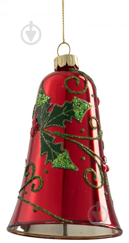 Декорация новогодняя Edelman Украшение «Колокольчик», красный, стекло, 11×7,5 см - фото 1 Декорация новогодняя Edelman Украшение «Колокольчик», красный, стекло, 11×7,5 см - фото 1