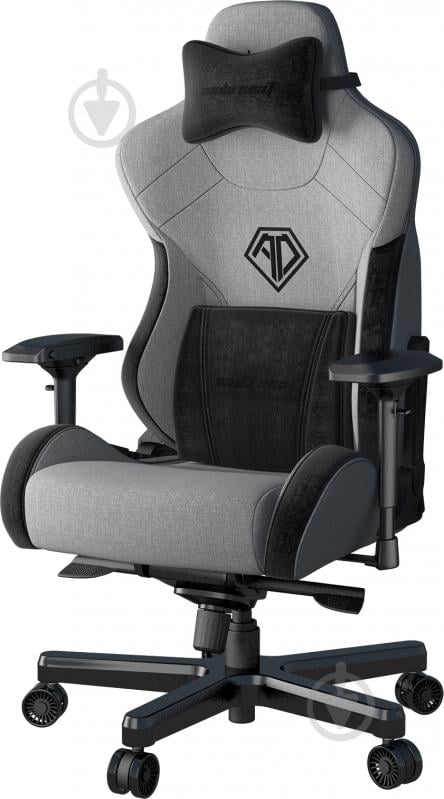 Крісло Anda Seat T-Pro 2 Grey/Black Size XL (AD12XLLA-01-GB-F) сірий/чорний - фото 2