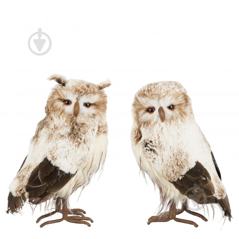 Декоративная новогодняя фигура Edelman Декор «Сова» коричневая 18×14×31 см 31 см - фото 1