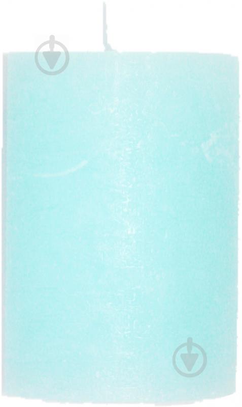Свічка Циліндр блакитна пастель С07*10/1-5.7 Candy Light - фото 1