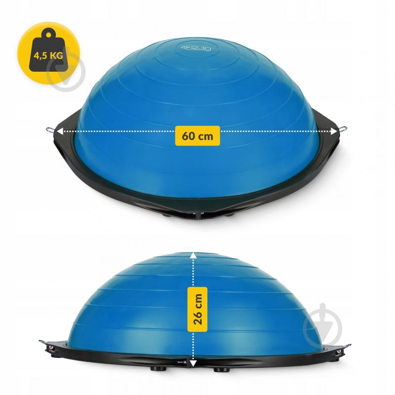 Балансувальна платформа 4fizjo Bosu Ball 60 см Blue (P-5907222931479) - фото 4