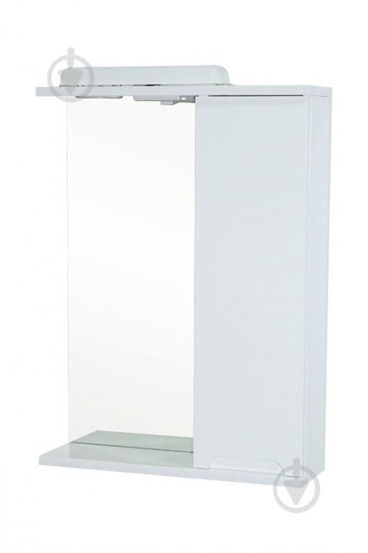 Зеркало со шкафчиком ХАСТ Boston 70 + шкаф белый (правый) - фото 1