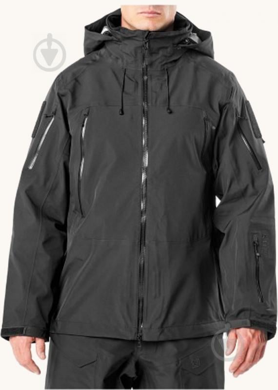 Куртка 5.11 Tactical Waterproof Jacket [019] Black 2XL - фото 2