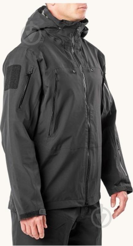 Куртка 5.11 Tactical Waterproof Jacket [019] Black M - фото 5