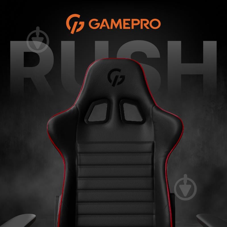 Крісло GamePro Rush Black-Red (GC-575-Black-Red) чорно-червоний - фото 17