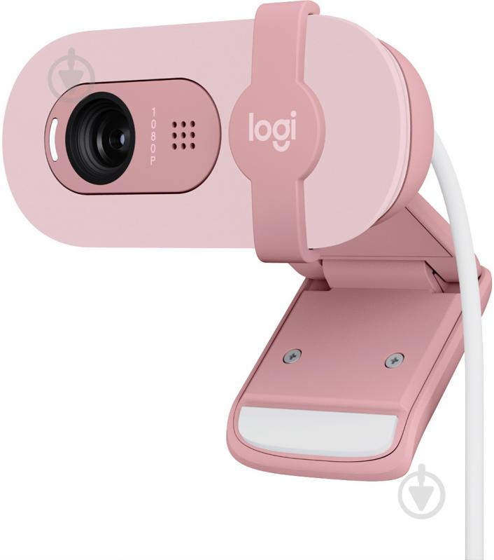 Веб-камера Logitech Brio 100 Full HD Rose USB (960-001623) - фото 1