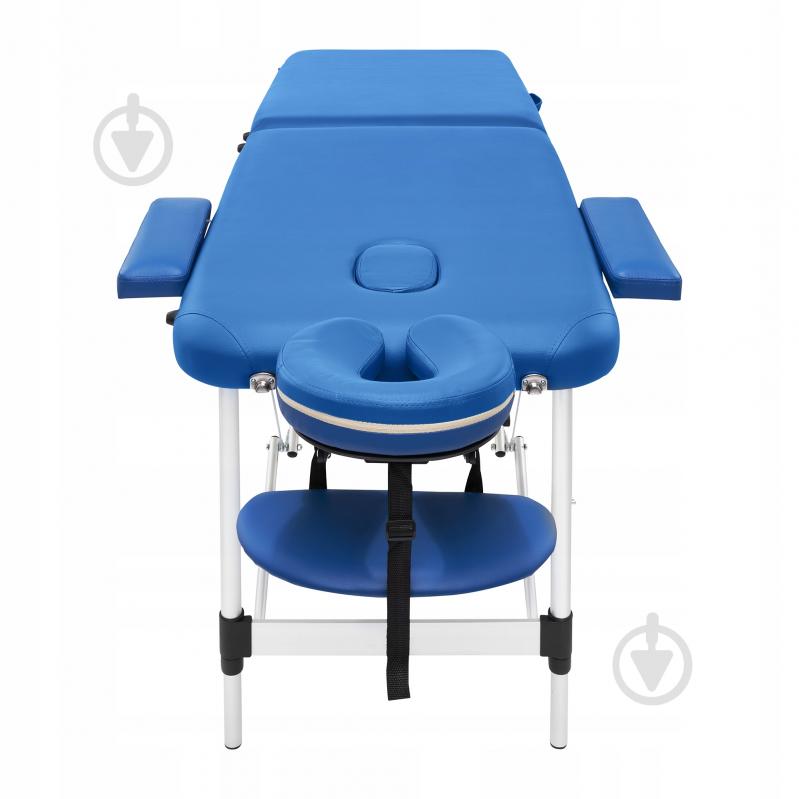 Масажний стіл 4fizjo складний Massage Table Alu W60 Blue (P-5907739318404) - фото 6