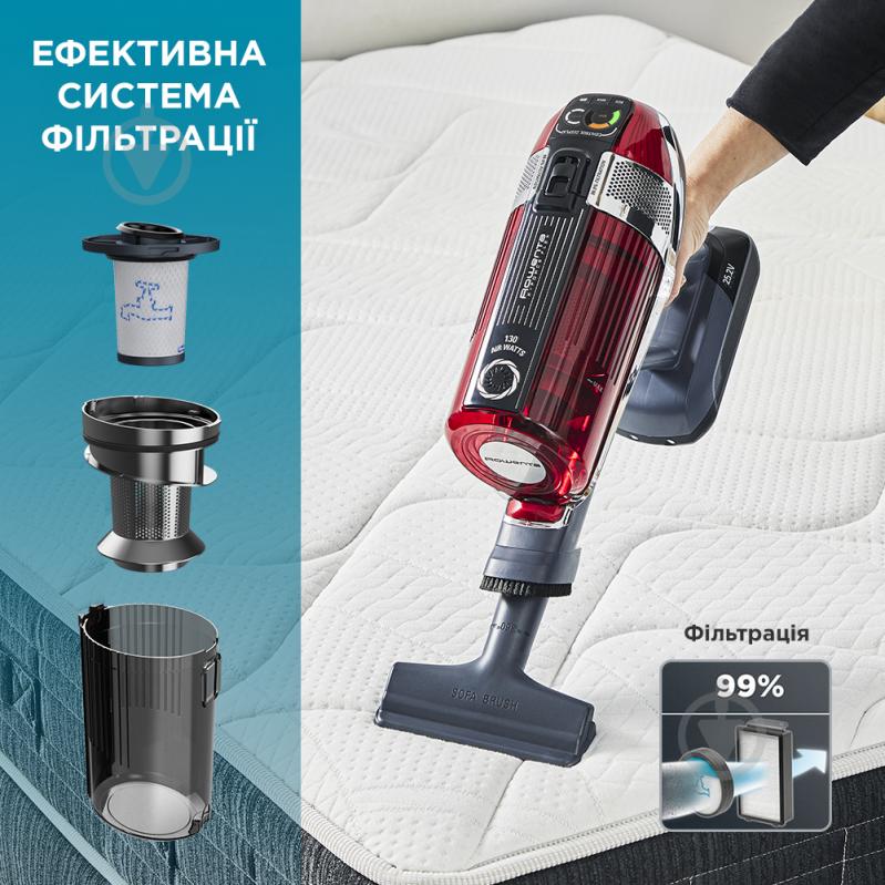 Пилосос акумуляторний Rowenta RH9879 X-Force 11.60 Animal Kit - фото 23