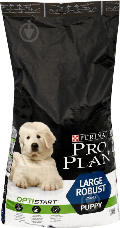 Корм для крупних порід Purina ProPlan Puppy Large Robust з куркою та рисом 12 кг - фото 1