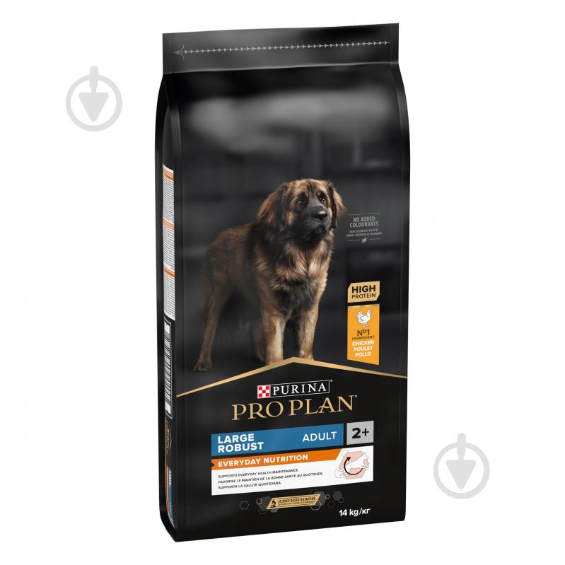 Корм сухой ProPlan by Purina Large Robust Adult 2+ Everyday Nutrion для взрослых собак с курицей 14 кг - фото 2 Корм сухой ProPlan by Purina Large Robust Adult 2+ Everyday Nutrion для взрослых собак с курицей 14 кг - фото 2