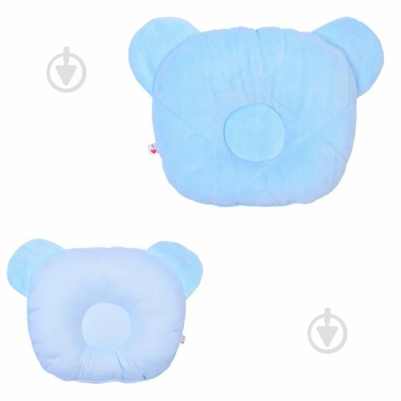 Подушка ортопедическая Baby Veres Velour Blue Medium голубой 24x27 см - фото 2