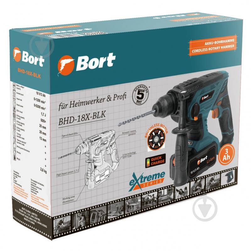 Перфоратор Bort BHD-18X-BLK - фото 11