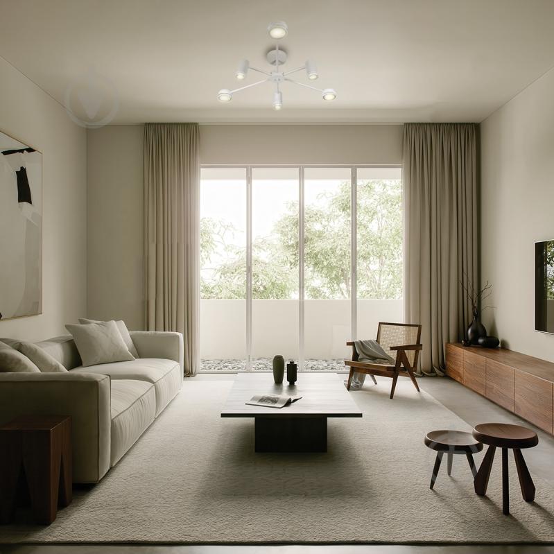 Люстра стельова ARDERO ML486-6 під лампу GX53/MR16 6xGU10 білий мат 80978 - фото 5