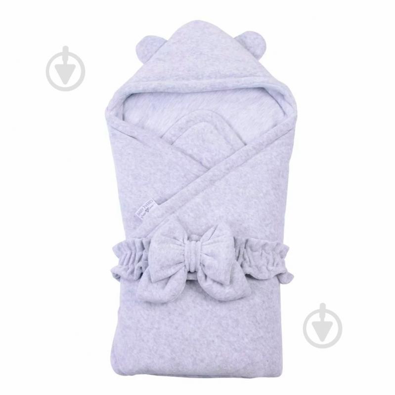 Конверт для новонароджених унісекс Baby Veres Velour grey melange р.56 сірий - фото 1