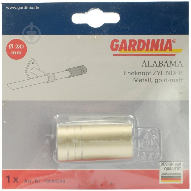 Наконечник Gardinia Alabama Zylinder наборной d20 мм золото 1 шт. - фото 2 Наконечник Gardinia Alabama Zylinder наборной d20 мм золото 1 шт. - фото 2