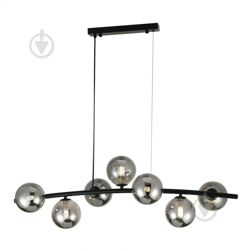 Люстра підвісна Miorro Sapori 930x280x900 мм 7x7 Вт G9 чорний хром 51-311-174 - фото 2 Люстра підвісна Miorro Sapori 930x280x900 мм 7x7 Вт G9 чорний хром 51-311-174 - фото 2