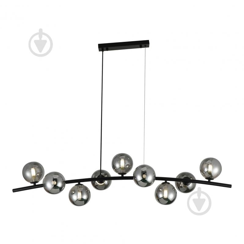 Люстра підвісна Miorro Sapori 1200x280x900 мм 9x7 Вт G9 чорний хром 51-311-175 - фото 2 Люстра підвісна Miorro Sapori 1200x280x900 мм 9x7 Вт G9 чорний хром 51-311-175 - фото 2