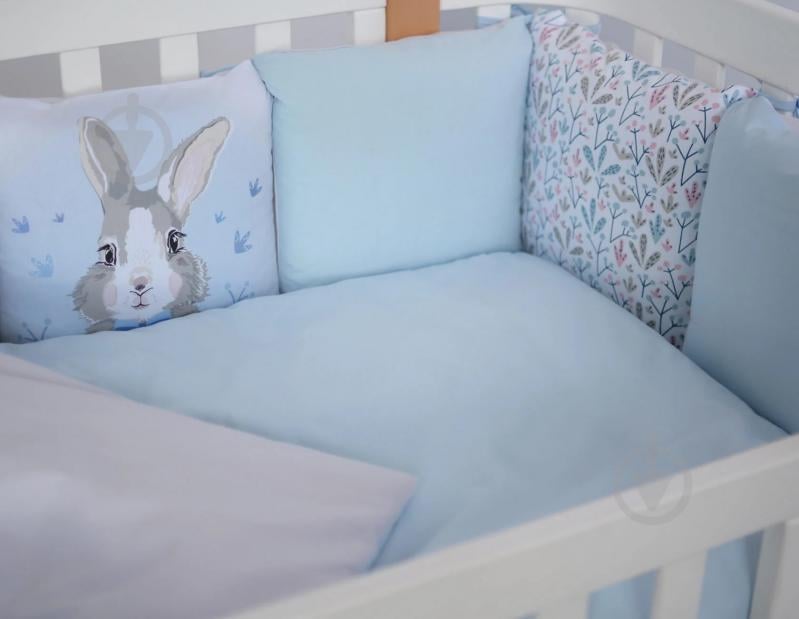 Комплект для дитячого ліжечка Baby Veres Summer Bunny New блакитний - фото 2