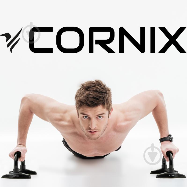 Упоры для отжимания Cornix Push-up Bars XR-0168 Black/Orange - фото 7