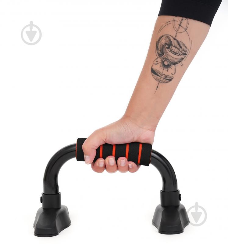 Упоры для отжимания Cornix Push-up Bars XR-0168 Black/Orange - фото 9