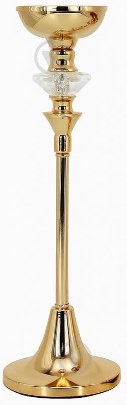 Подсвечник Scintilla металл стекло золотий 12х12х37 см (91373A) Inari - фото 1 Подсвечник Scintilla металл стекло золотий 12х12х37 см (91373A) Inari - фото 1