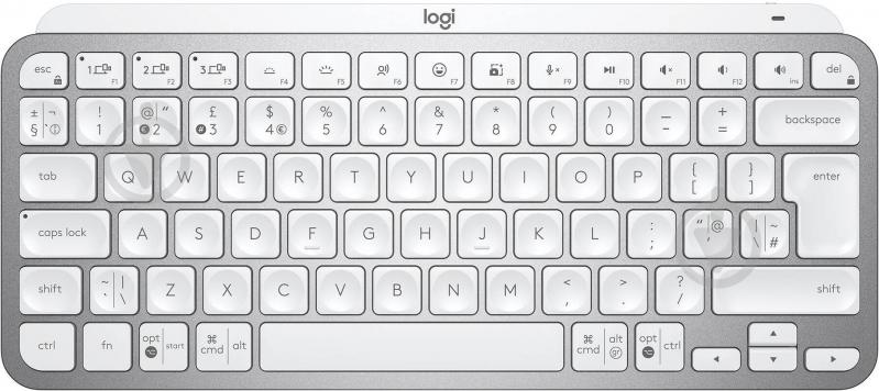 Клавиатура Logitech MX Keys Mini Wireless Illuminated (920-010502) Pale Gray - фото 1