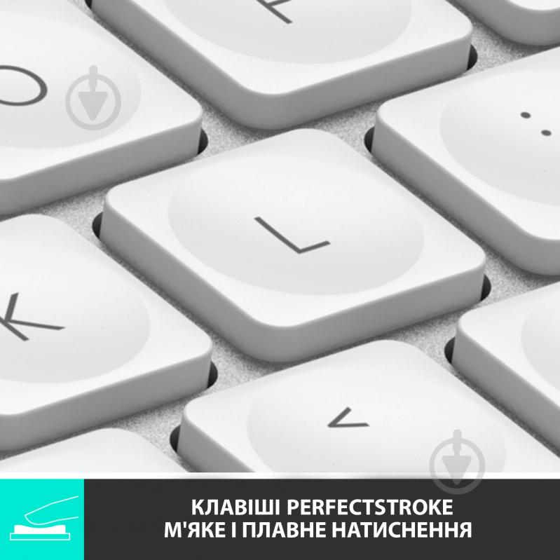 Клавиатура Logitech MX Keys Mini Wireless Illuminated (920-010502) Pale Gray - фото 2