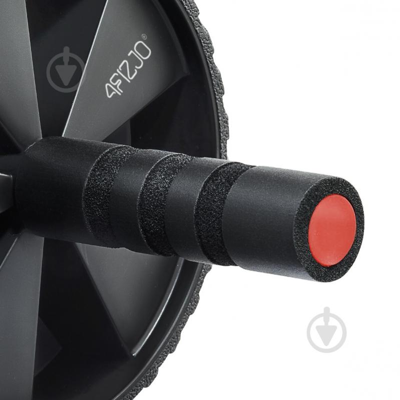 Ролик для преса 4fizjo (гімнастичне колесо) Ab Wheel Black/Red (P-5907739311559) - фото 2