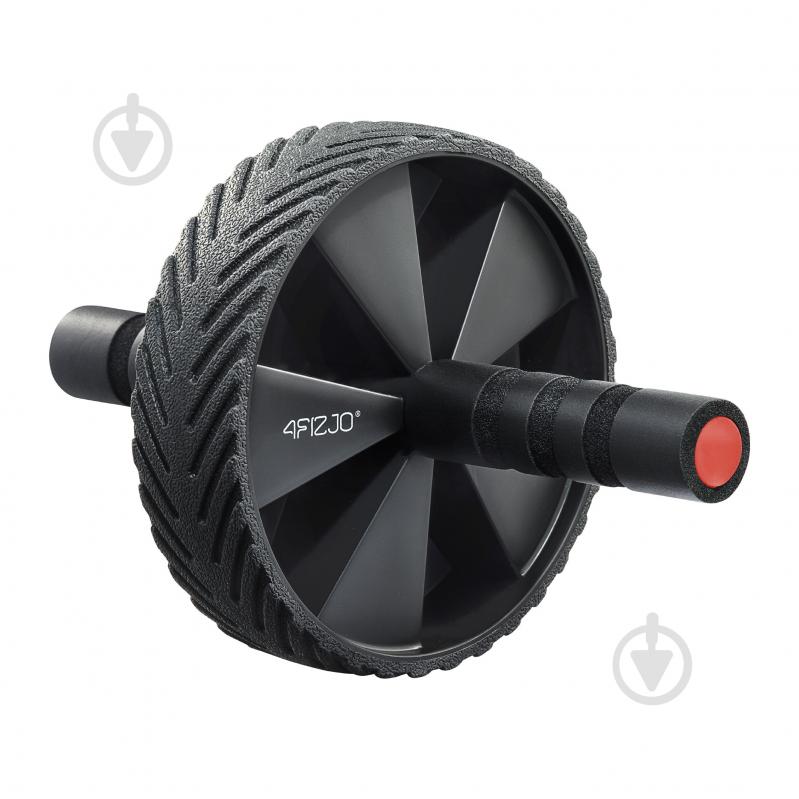 Ролик для преса 4fizjo (гімнастичне колесо) Ab Wheel Black/Red (P-5907739311559) - фото 1