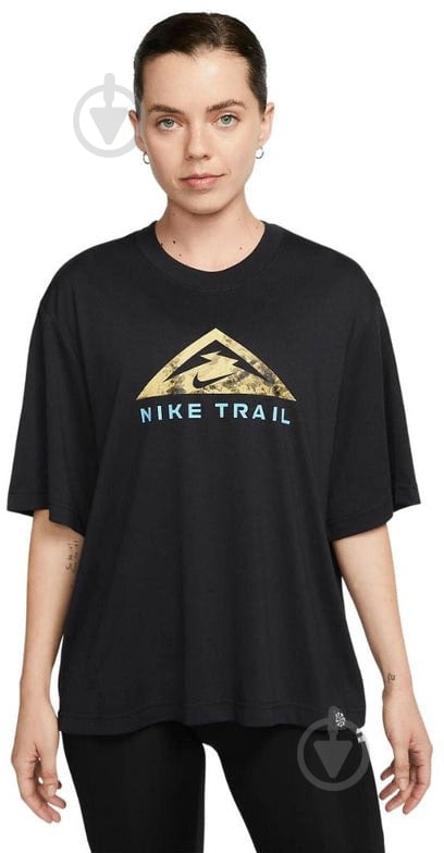 Футболка Nike Dri-Fit Trail DX7896-010 р.M черный - фото 1