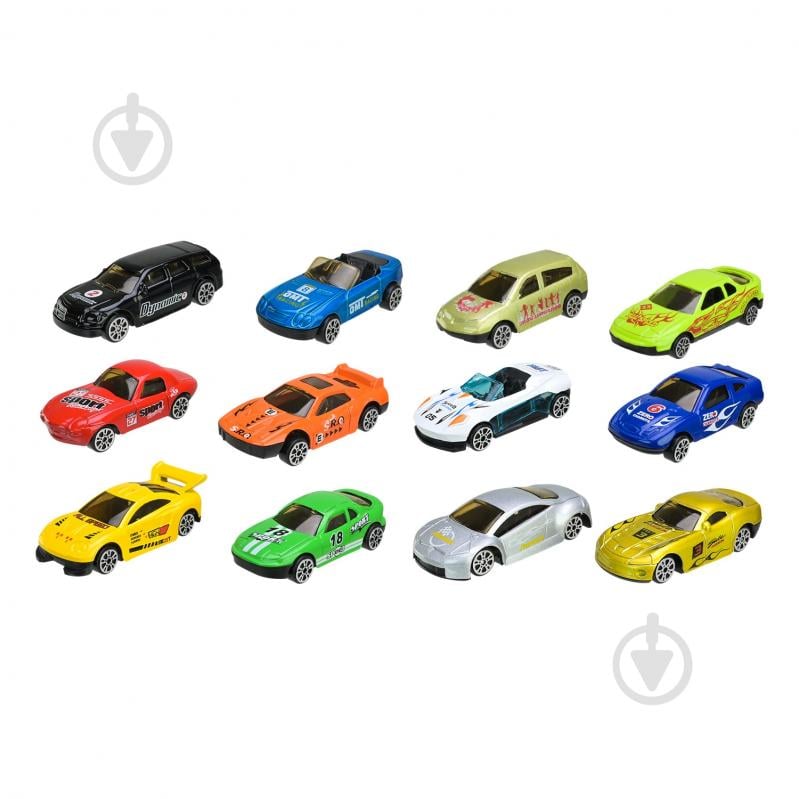 Набор машинок Автопром 12 шт. 1:64 AP7531 - фото 2