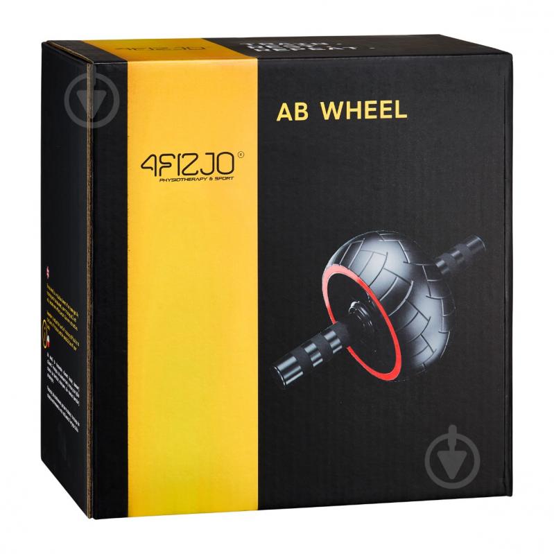 Ролик для преса 4fizjo (гімнастичне колесо) Ab Wheel XL Black/Red (P-5907739312747) - фото 3