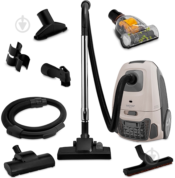 Пылесос Zelmer Adas ZVC316BB с мешком grey - фото 3