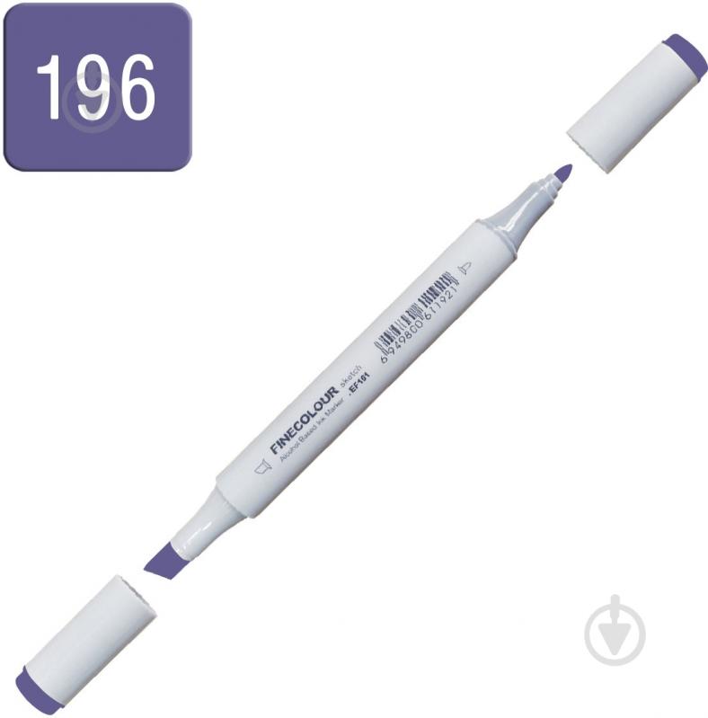 Маркер спиртовий FINECOLOUR Junior EF101-196 синьо-фіолетовий - фото 2