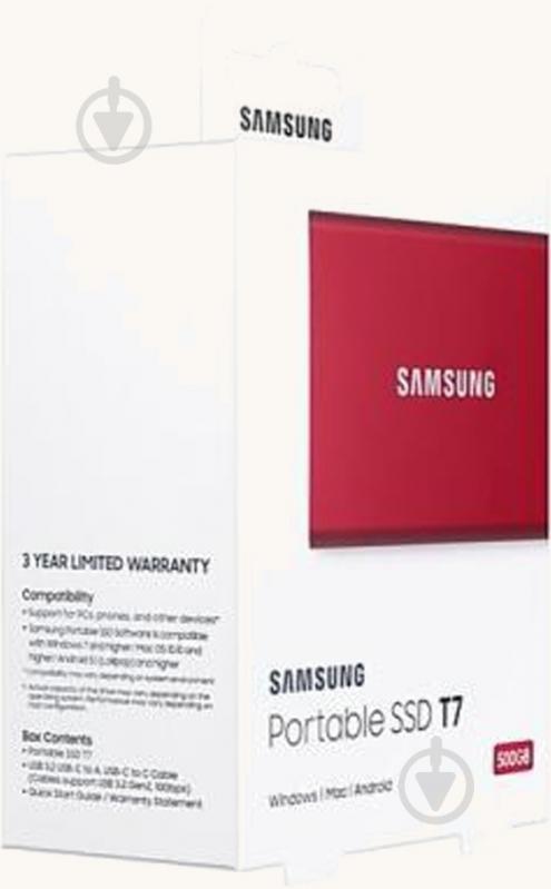 SSD-накопитель Samsung 500GB Portable USB 3.2 3D TLC (MU-PC500R/WW) - фото 9