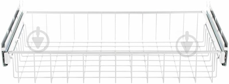 Корзина к гардеробной системе Kolchuga 606x406x100 мм выдвижная с кронштейнами белый - фото 2