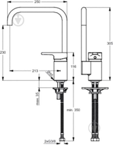 Змішувач для кухні Ideal Standard Active Г В8084АА - фото 4