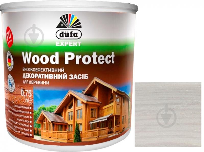 Декоративний засіб Dufa EXPERT Wood Protect білий шовковистий глянець 0,75 л - фото 1 Декоративний засіб Dufa EXPERT Wood Protect білий шовковистий глянець 0,75 л - фото 1