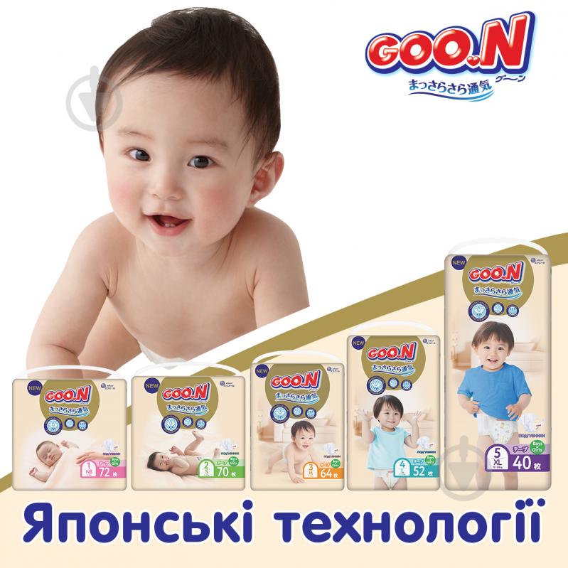 Підгузки Goo.N Premium Soft S 4-8 кг 18 шт. - фото 12