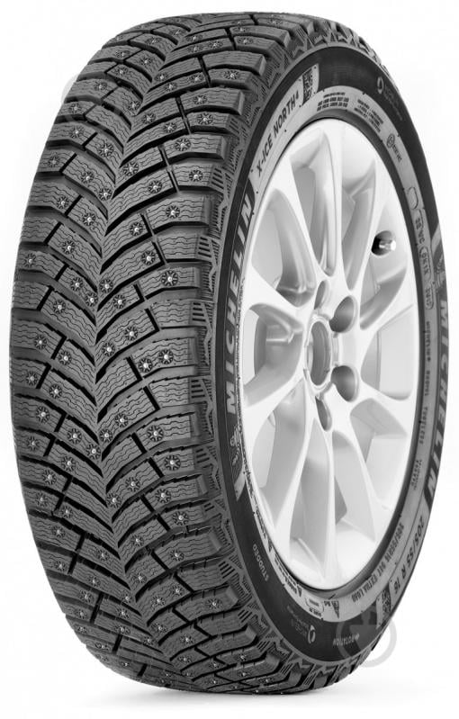 Шина Michelin X-ICE North 4 XL 245/45 R18 100 T шипованая зима - фото 1