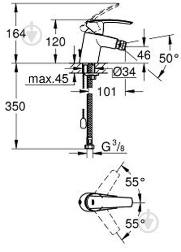 Смеситель для биде Grohe Start 32281001 - фото 4