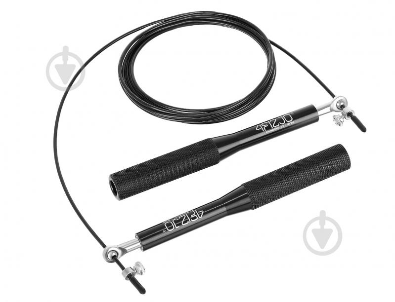 Скакалка 4fizjo скоростная для кроссфита Speed Rope Black (P-5907222931165) - фото 2